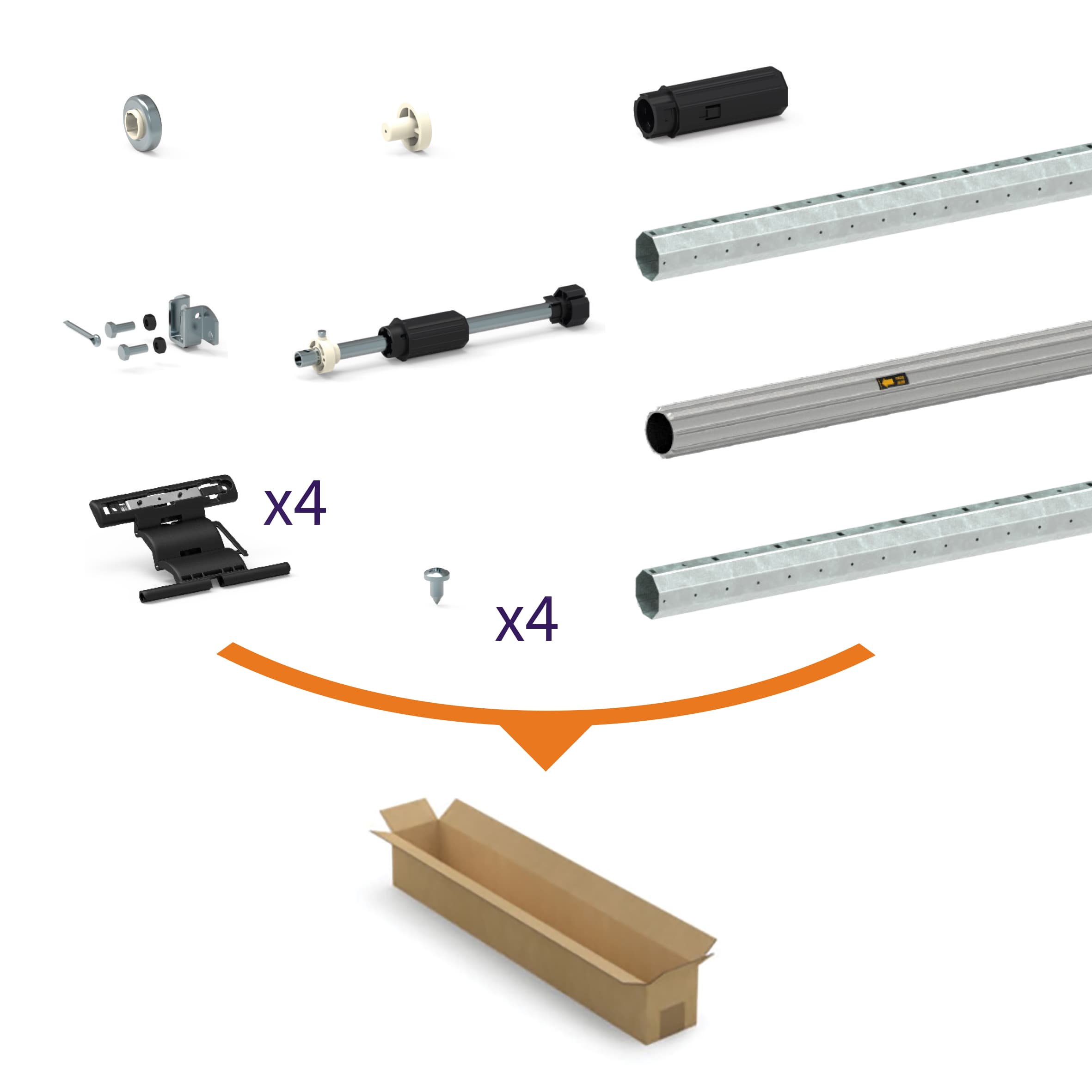 KIT DE MODERNISATION TUBE OCTO40 BB TRADI