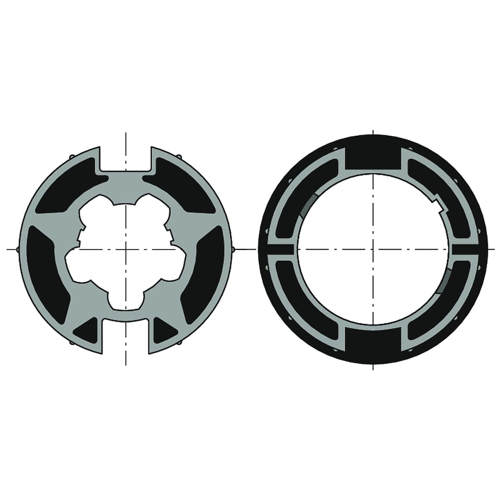 JEU ROUE + COURONNE MOTEUR DIAM50 POUR TUBE WELSER DIAM70x1,5 / GOUTTE PLATE 