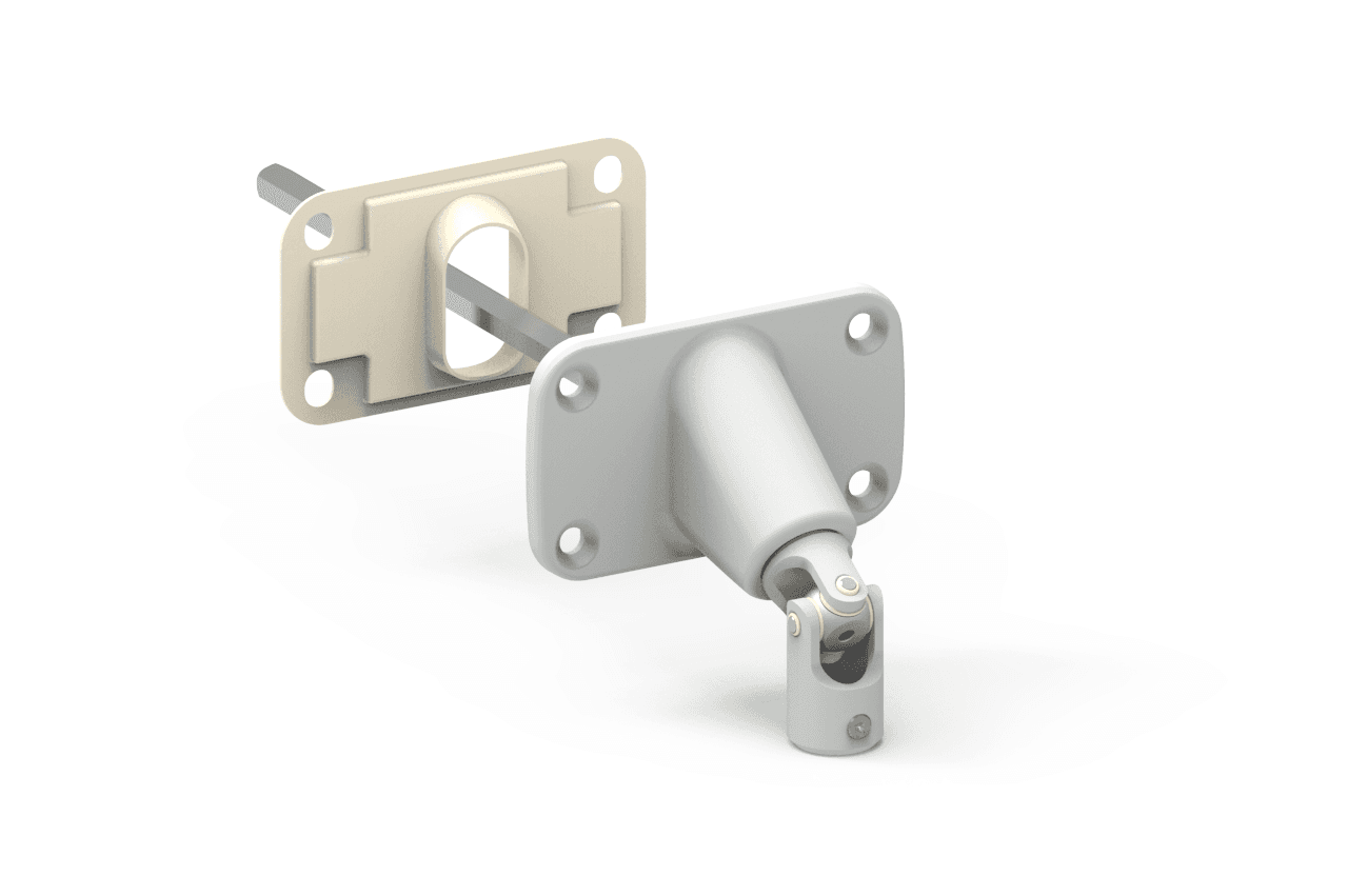 DOUBLE CARDAN LARGE 6P7-355 BLANC +VIS