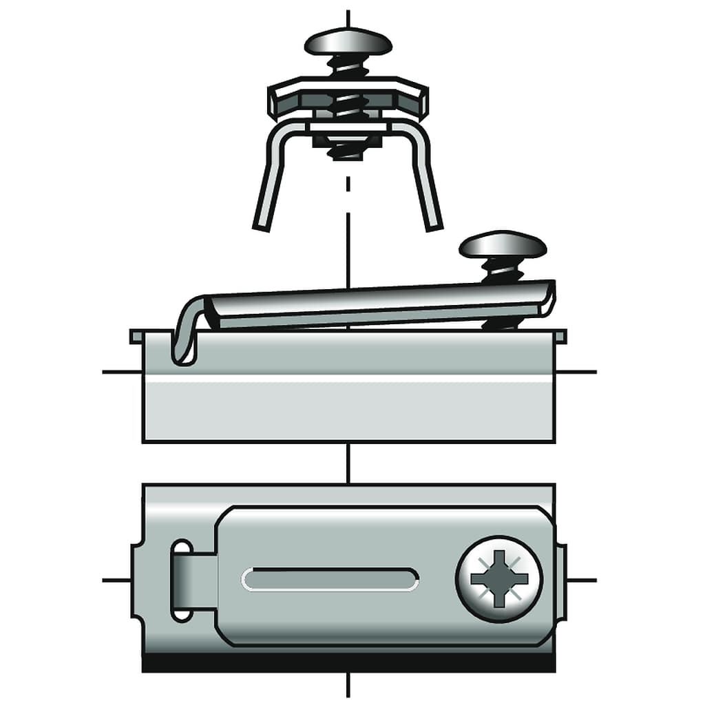 Agrafe pour tube F2000