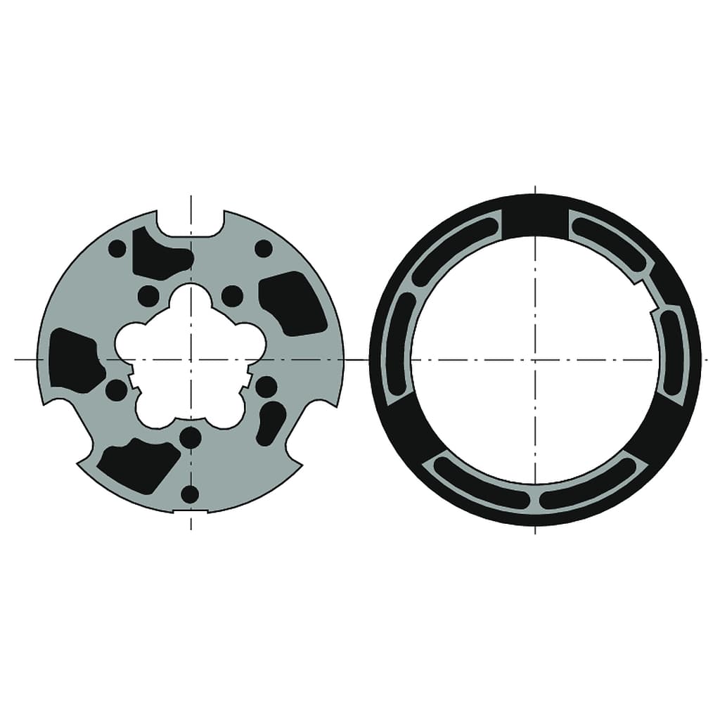 ROUE + COURONNE LT60 - TUBE LLAZA DIAM80