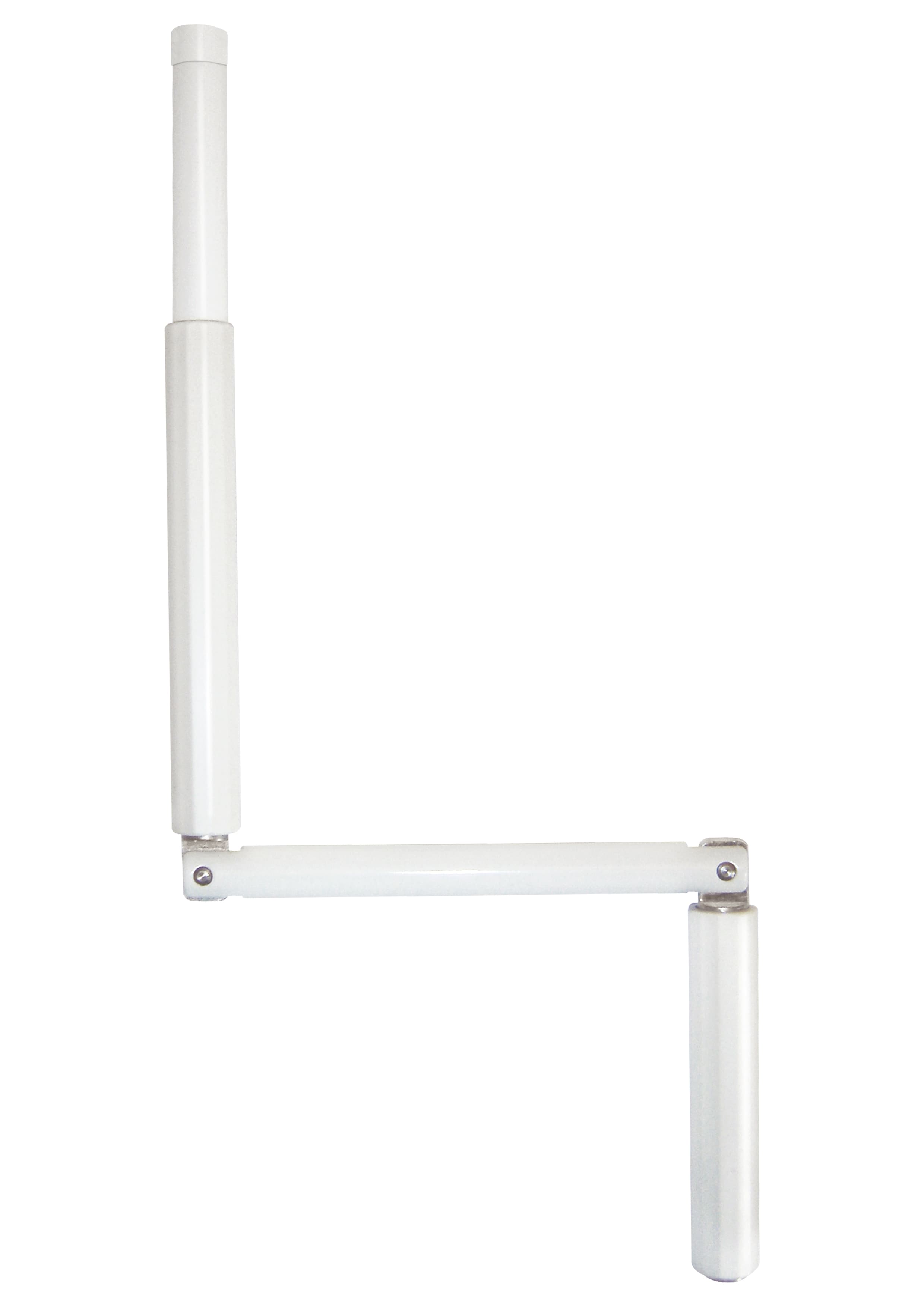 T.O bras 180 Ø14 - Tube Aluminium Ø13 x1,5 RAL9016 - L200cm + BL