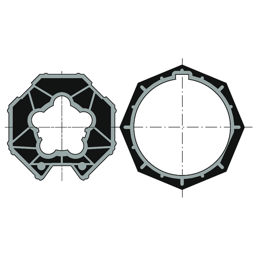ROUE + COURONNE LT 60 - Selve Martin SW70  / IMBAC OCTO 70
