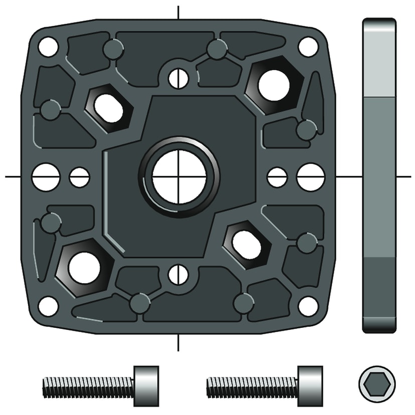 SUPPORT CSI DIAM 50 et 60 MULTI-ENTRAXES